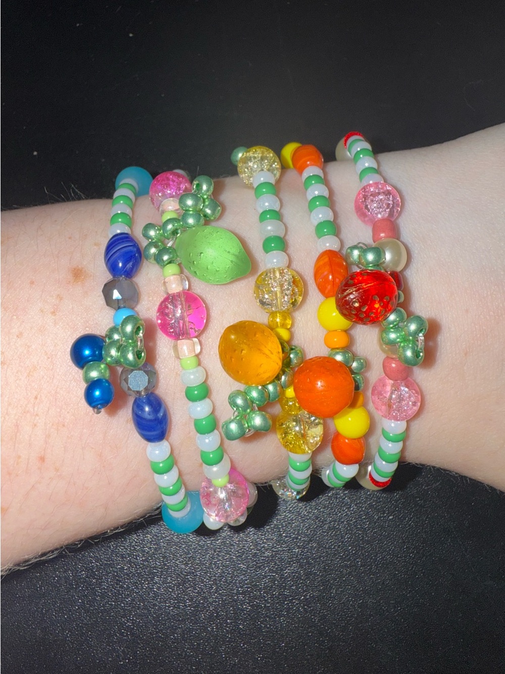 MYSTERY Strawberry Shortcake Inspired Handmade Bracelet
